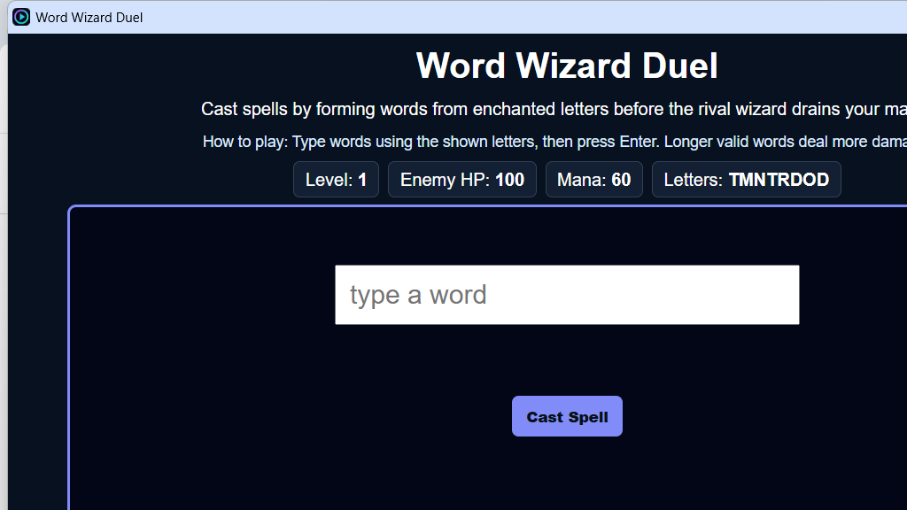 Word Wizard Duel